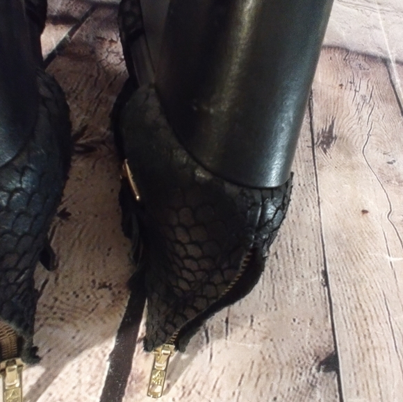 Ash Obsession Heel Sandals Black Shootie Open Toe Heels Size 38 - Picture 15 of 16